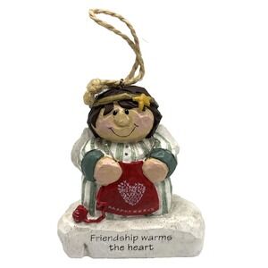 Vtg Midwest of Cannon Falls Eddie Walker Small Angel‎ Knitting Ornament